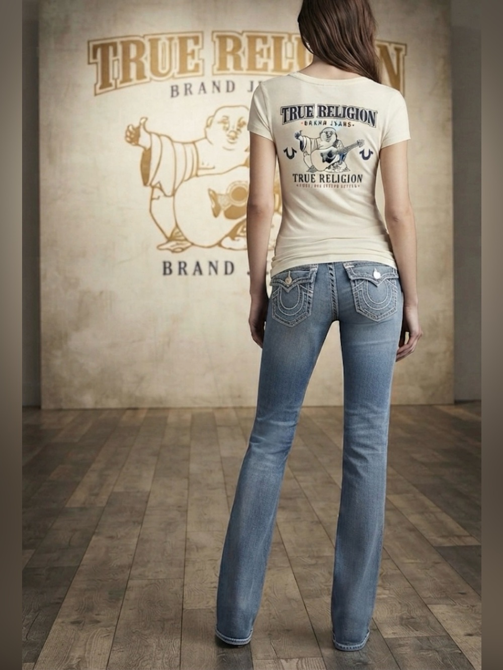 Authentic True Religion signature Billy Big QT denim jeans sz 30